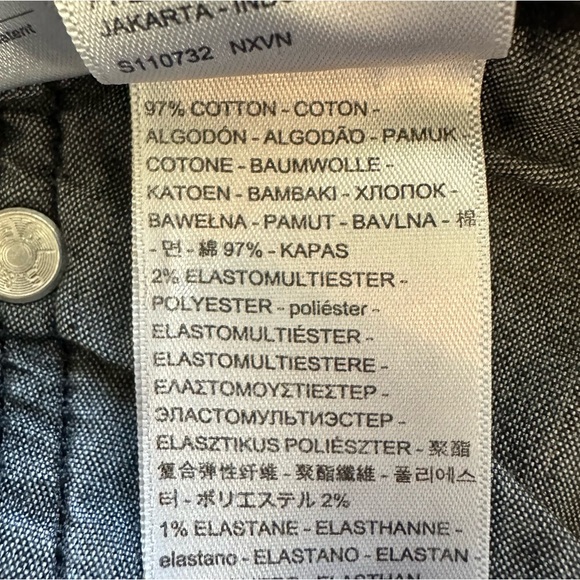 Levi’s 501 Black Denim Jeans Raw Hem Sz 27 - Picture 13 of 14